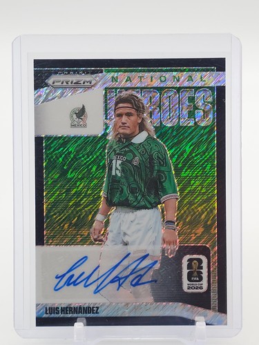LUIS HERNANDEZ 2026 PRIZM WORLD CUP HEROES FOTL BLACK SHIMMER AUTO 1/1 Q2754