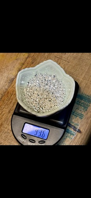 #ad 3 Troy Ounces Of .999 Fine Pure Silver Shot #2 Weighed At 93.6 Grams $252.00