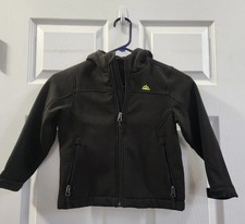 Snozu Performance Boys Black Hooded Jacket Size 4 Pre-owned