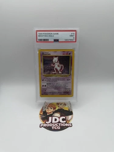 1999 POKEMON BASE SET UNLIMTED #10 MEWTWO-HOLO PSA 9 MINT
