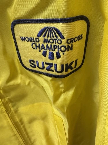 VTG 1970s-80s Team Suzuki World Motocross Champion XL Windbreaker Deadstock image 2