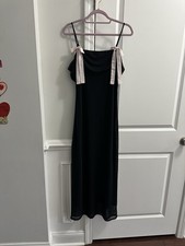 Wild Fable Long Dress with Pink Bows Size Medium