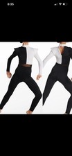 Weissman youth Dance Outfit Black White Long Sleeve