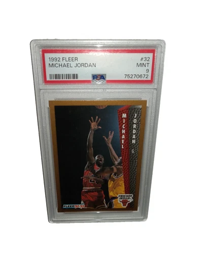 1992-93 Fleer #32 Michael Jordan PSA 9 Graded Basketball Card