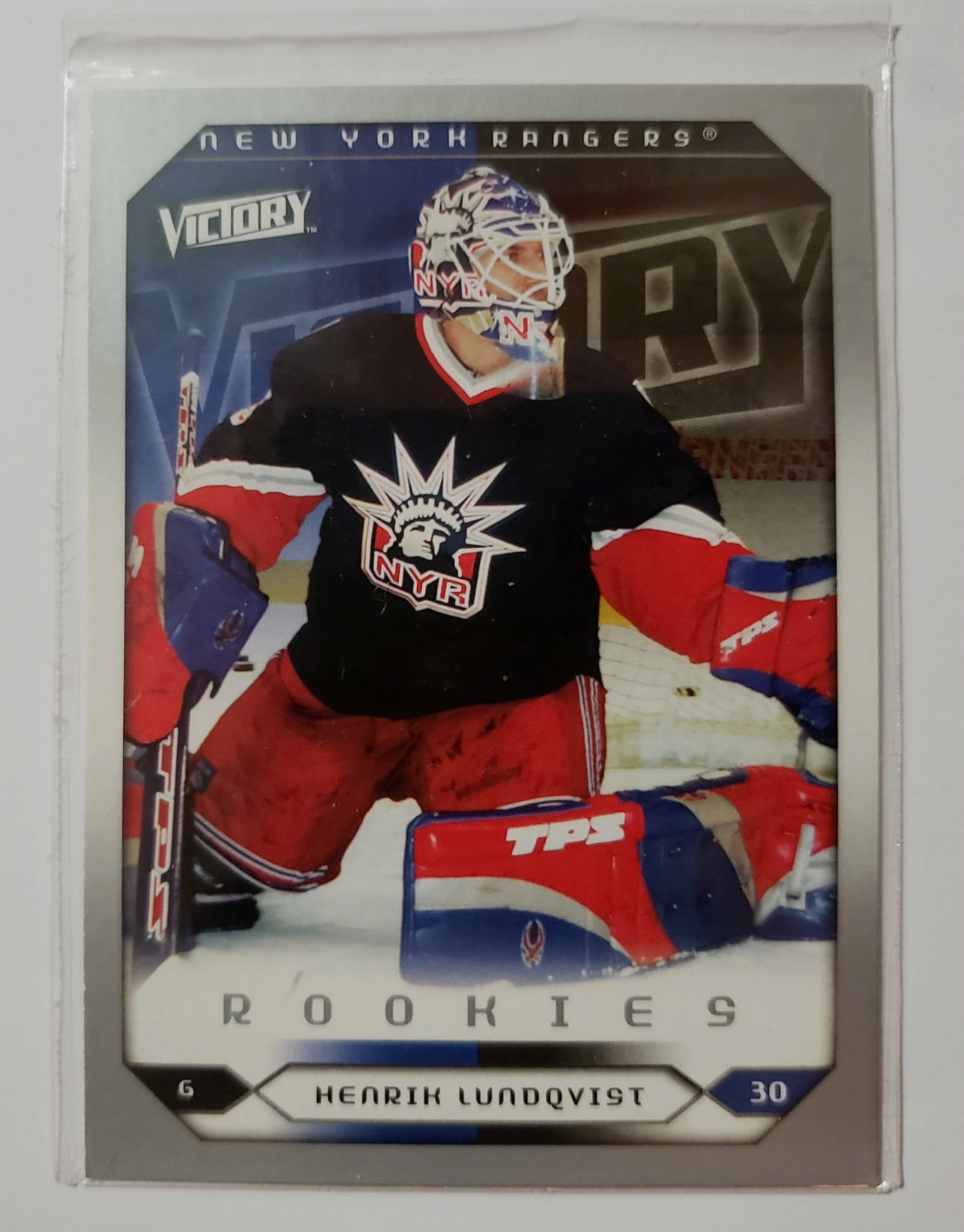 2005-06 Upper Deck Victory Henrik Lundqvist RC #288 – Rookie Card