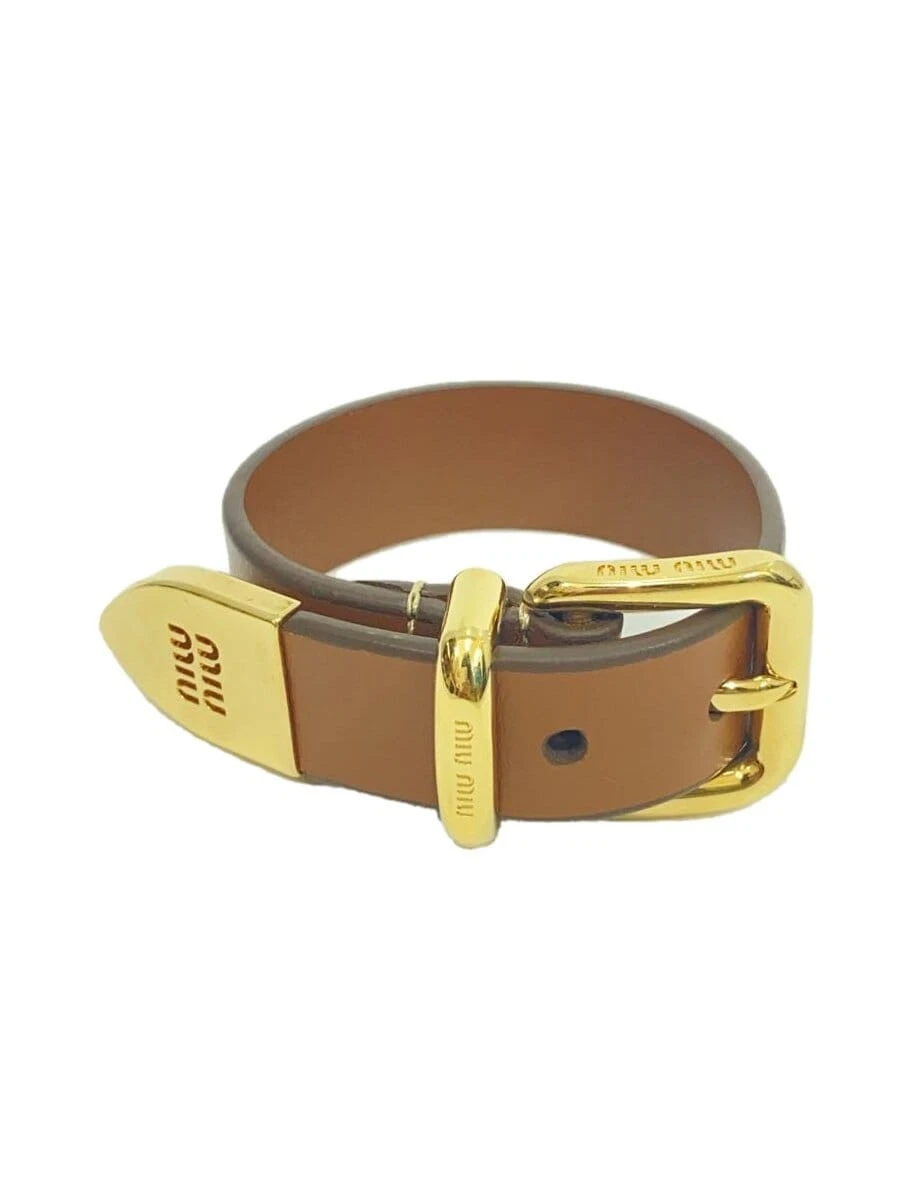 MIU MIU Fibbia Cintura Bracciale Pelle S Pelle di Vacchetta BRW Donna 5IB550 2E6Y