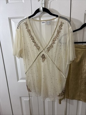 Sheer Cocktail Blouse