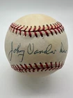 Johnny Vander Meer Signed Inscribed Official National League Baseball PSA DNA