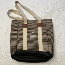 Laptop Bag Case With Shoulder Straps, Padded Blue Stripe With Red