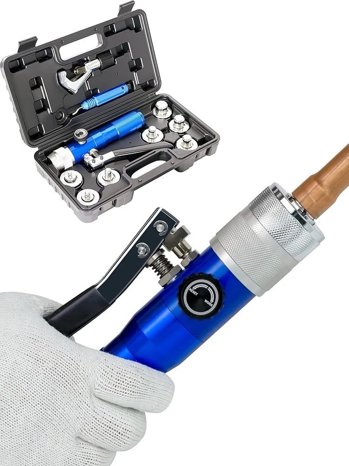 Hydraulic Tube Expander Swaging Tool Kit with Cutter 7 Heads 3/8” to 1-1/8” - Image 2 of 4