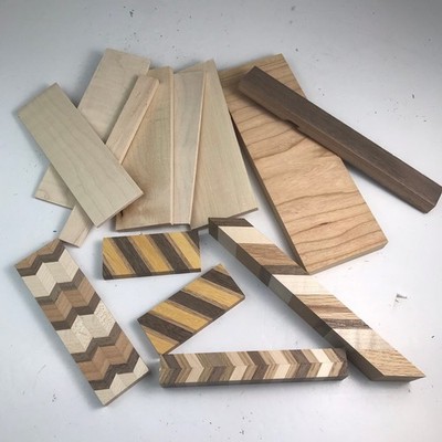 Hard Wood Scraps For Arts And Crafts Projects Cherry Walnut Oak Variety Lot127