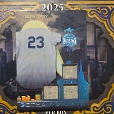 2025 Leaf Bronx Legacy Gotham Greats Ralph Terry Memorabilia 8/9 GG-21