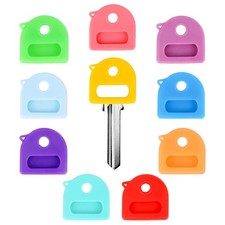 10pcs Key Covers Caps, 2.6cm/1in Soft Silicone Stretchy Key Covers Head Prote...