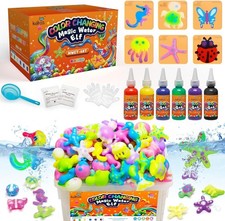 Color Changing Magic Water Elf Toy Kit, Magic Aqua Fairy Water Gel Kit with 6 Co