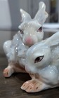 VINTAGE Tay Italy Pair of White Rabbits Figurine by Giuseppe Tagliariol — photo 7