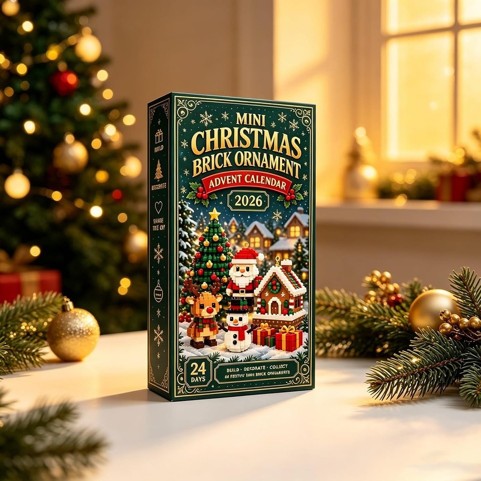 Buildable Calander Mini Christmas Brick Ornament Advent Calendar 24 Day Unique Buildable ...