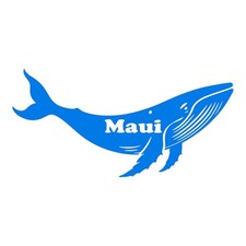 Humpback Whale Maui Decal for car Windows Laptops most Smooth Surfaces