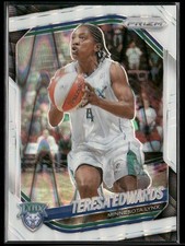 2025 Panini Prizm WNBA #126 Teresa Edwards White Seismic Prizms
