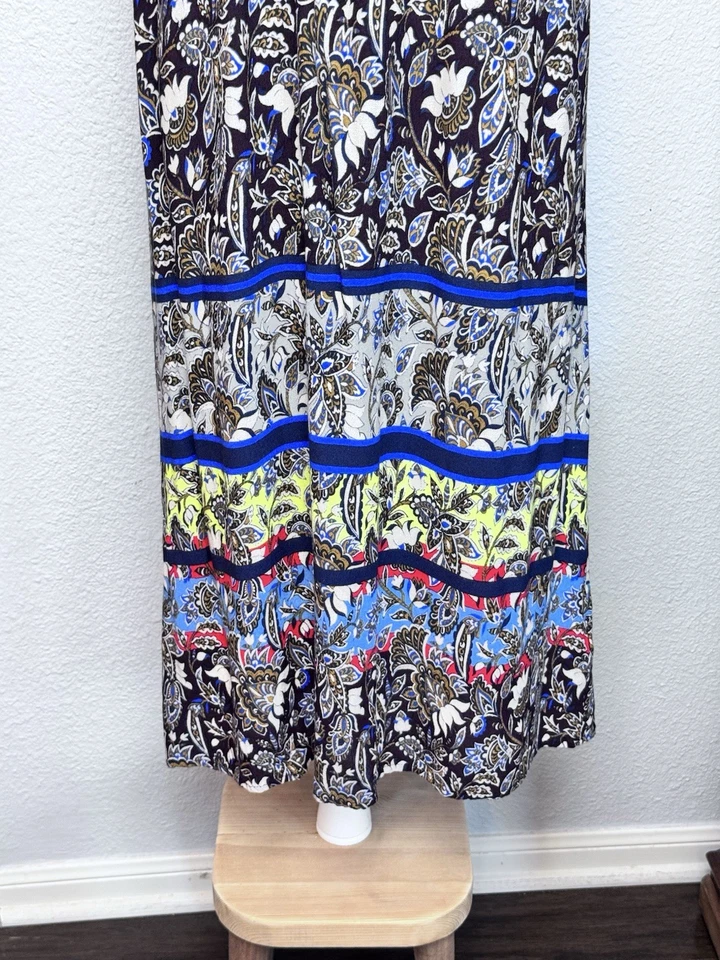 Vestido One September Anthropologie Cosima Talla M Bordado Midi Forrado Boho Foto 3 de 4