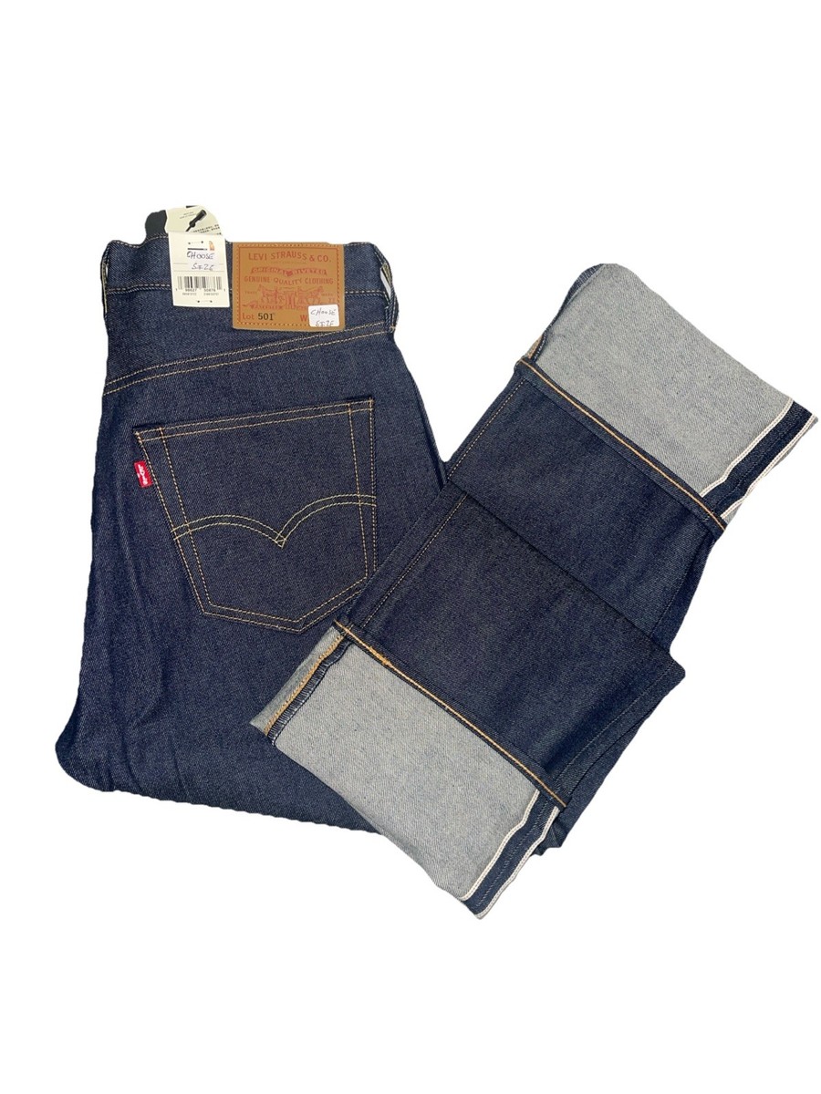 パンツ Levi's 501 Original Selvedge Denim 36x32 Levi Premium 501 Original Fit Selvedge,Blue Dark Wash,Choose Size