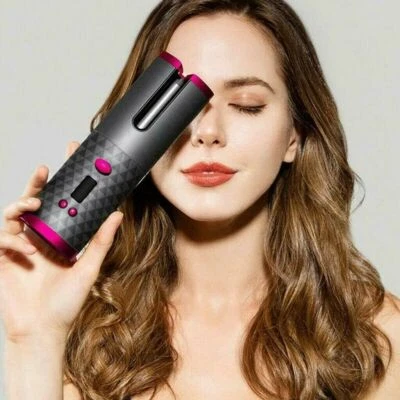 ZREE Portable USB Rechargeable Mini Automatic Ceramic Curling Iron Hair Styling Tool
