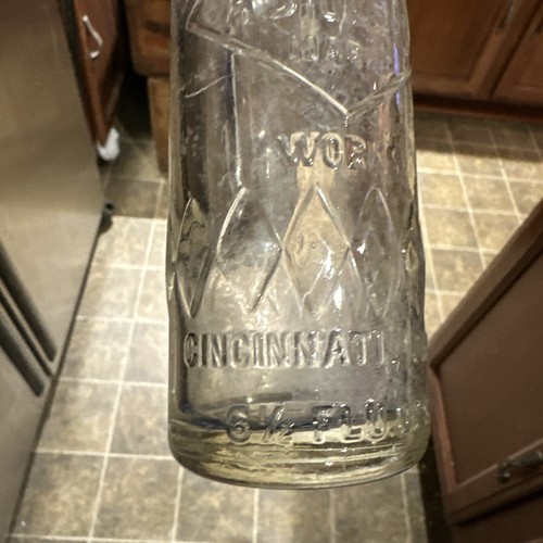 Diamond Bottling Works A. Sievers Embossed Soda Bottle Cincinnati Ohio OH - Picture 3 of 11