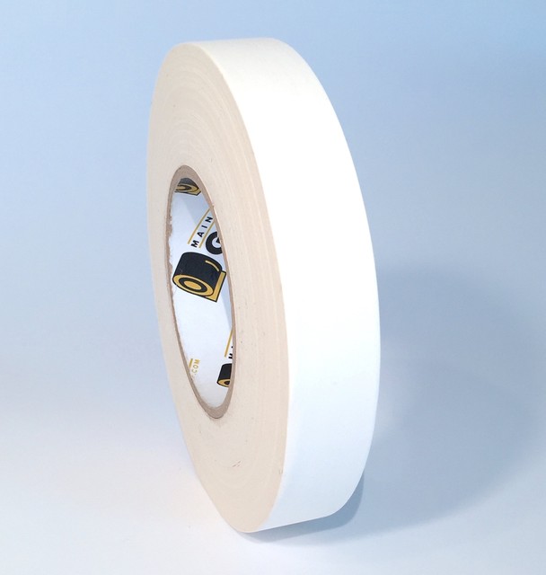 Gaffers Tape - White 1 Inch by 60 Yards - Main Stage Gaff Tape - Easy to Tear,
