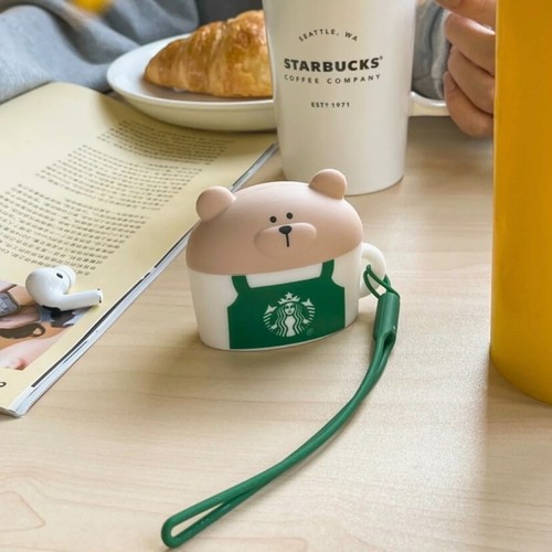 New 2022 China Starbucks Coffee Travel Earphone protector Case For Airpods - Picture 4 of 13