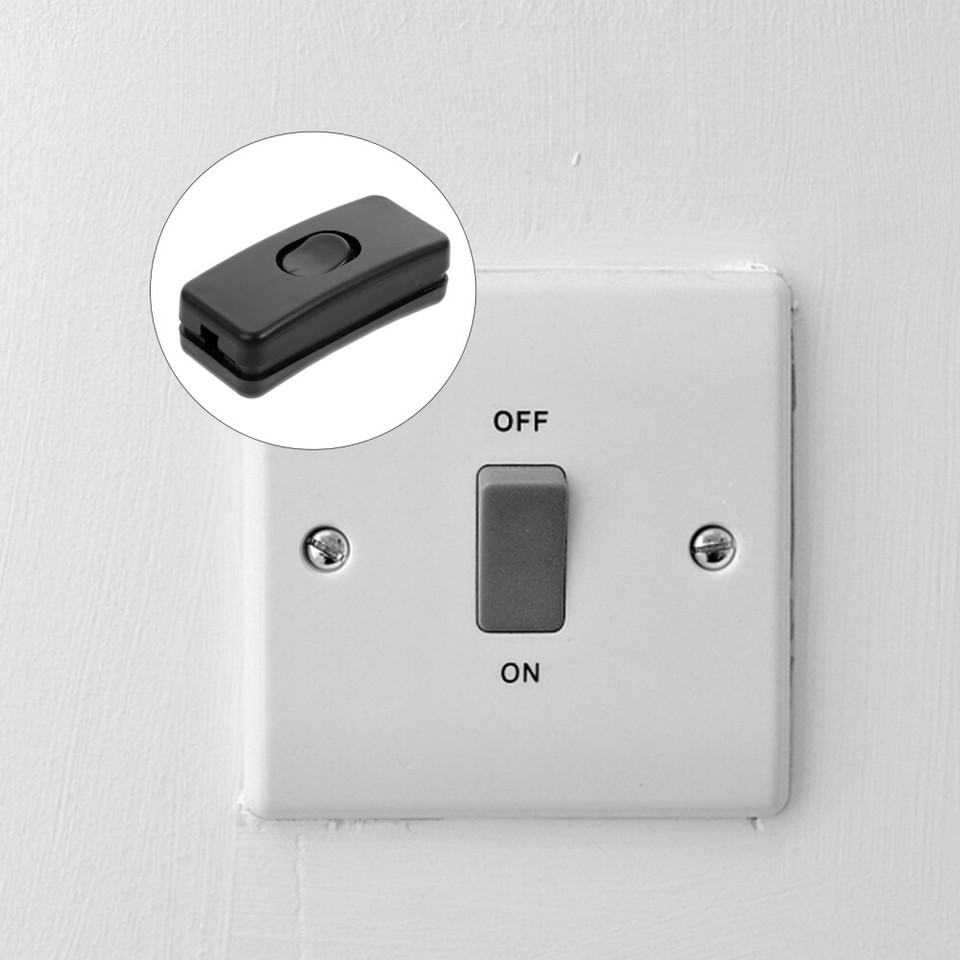 5 Pcs Electrical Extension Cord Switch Power Wall Dimming Spiral