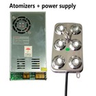 6-Heads Ultrasonic Mist Maker Fogger Air Humidifier Atomizer w/Power Supply+Bouy