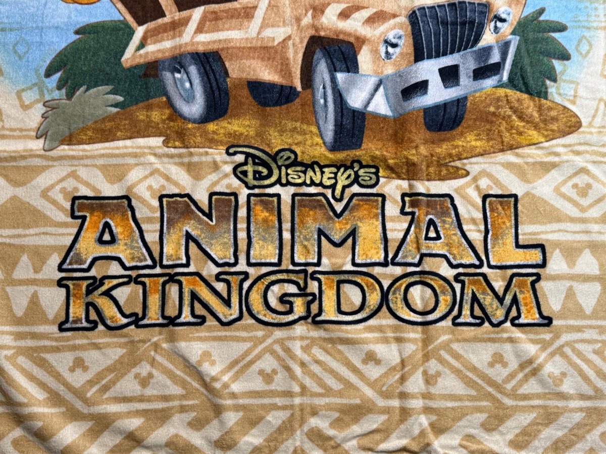 Disney Parks Animal Kingdom Safari Beach Towel Mickey Minnie Goofy