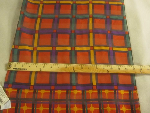 NWT The Limited Women's Red geometric Sheer Scarf 62"x 17" ~ 2013 - Picture 6 of 9