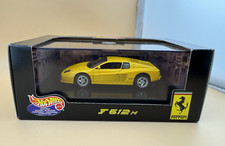 Hot Wheels Collectibles Ferrari F512M 1:43 Scale Diecast Yellow NIB