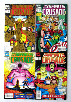 LOT INFINITY CRUSADE #1-4 1993 MARVEL COMIC RON LIM THANOS WARLOCK MEPHISTO