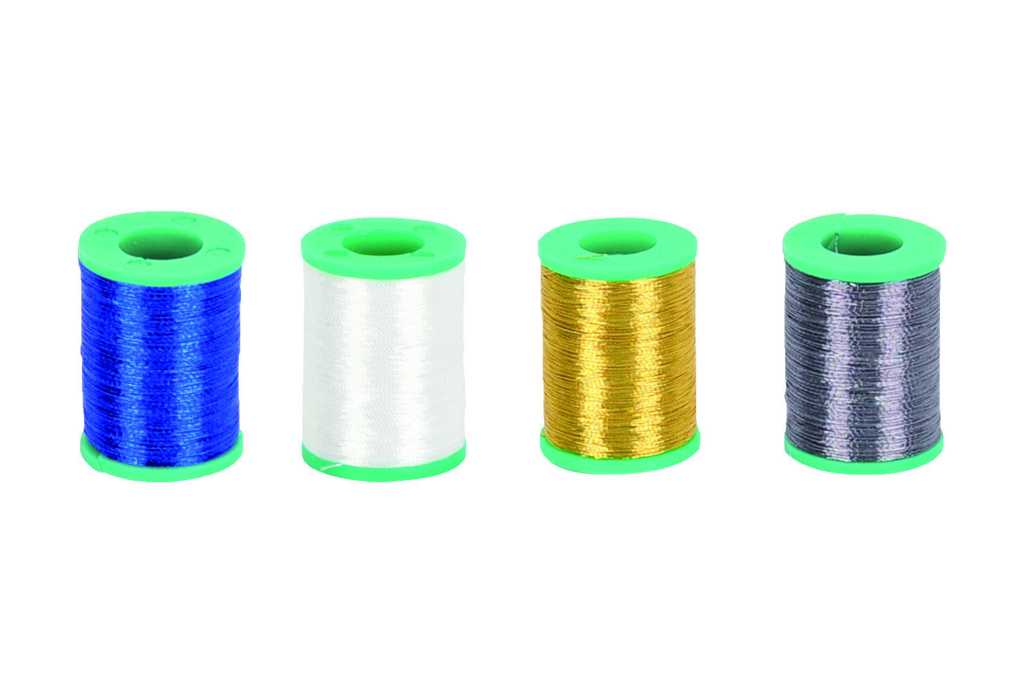 Dblue Fishing wrapping NCP metallic thread 4 spools of white gold blue and grey