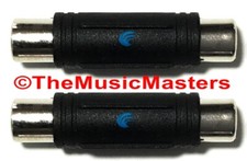 2X RCA Cable Splice Couplers Connectors Double Female Audio Jack Adapter VWLTW