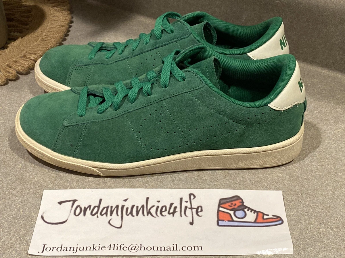 Green suede tennis best sale shoes