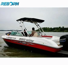 Reborn Launch Forward-facing Wakeboard Tower Polished W/ Pro3 Tower Bimini PKG