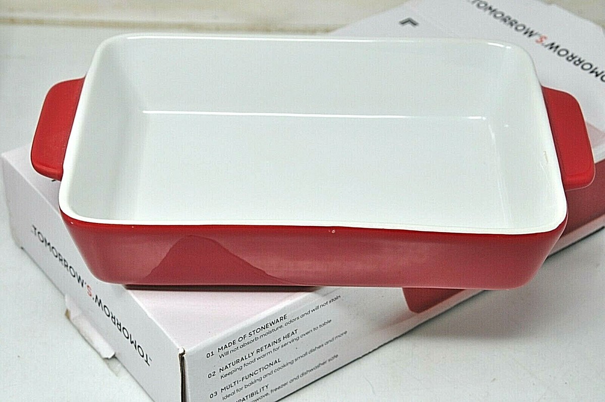 Ceramic Stoneware Red Baking Dish 11