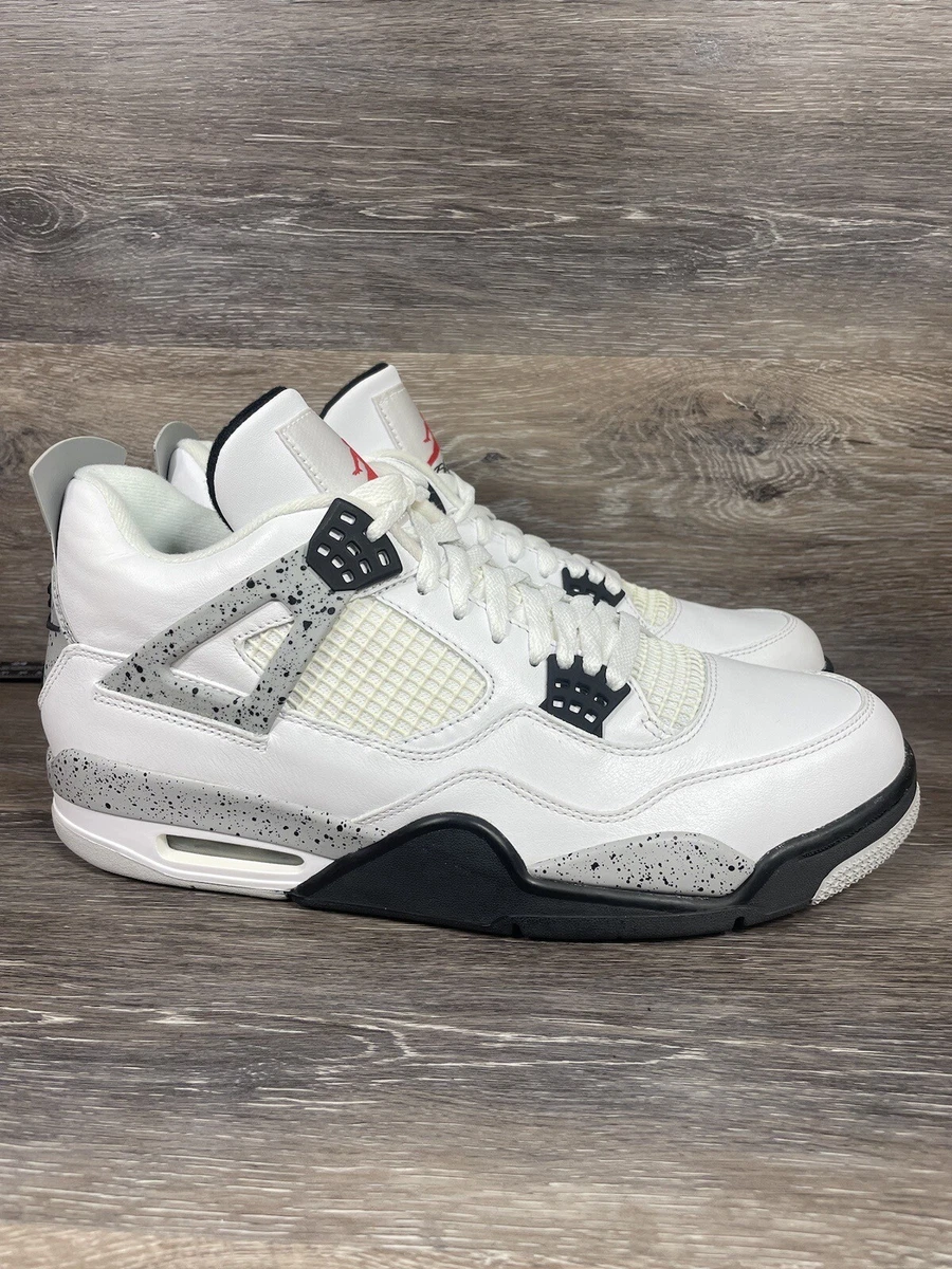 Air Jordan 4 Retro OG Mid White 'Cement' 2015 WC4 Size 12 **B Grade** | eBay