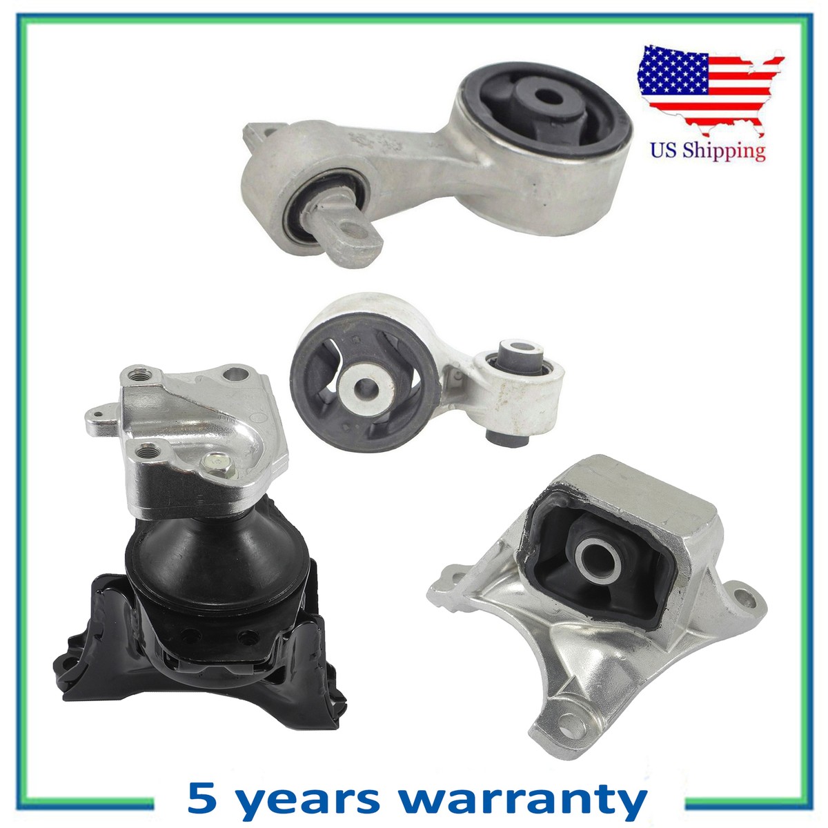 Engine Motor & Torque Strut Mount Set 4PCS M3611 For 2006-2011