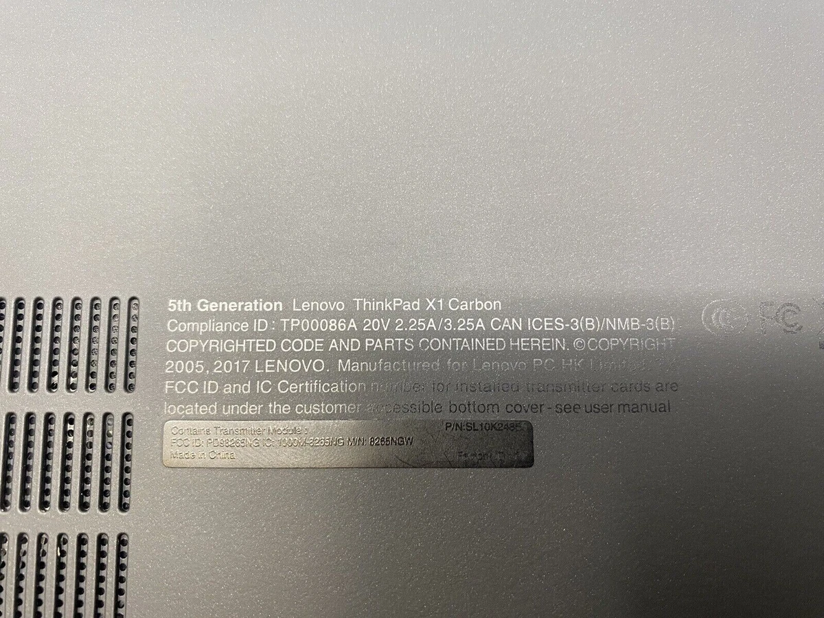 LENOVO THINKPAD X1 CARBON 5th GEN 14