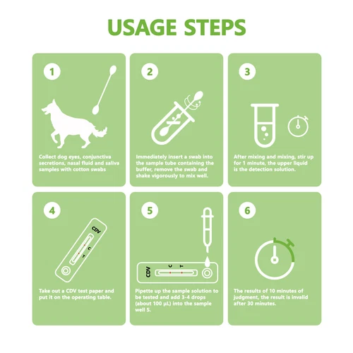 10Pack CDV - Canine Distemper Virus Home Test Kits for Dogs Veterinary Services - Picture 5 of 6