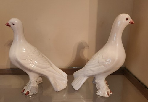 Pr. Pájaros de amor de cerámica palomas figuras valencianas Italia - Imagen 3 de 4