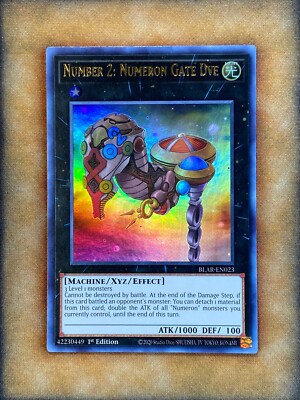Yugioh Number 2: Numeron Gate Dve BLAR-EN023 Ultra Rare 1st Ed NM