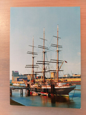 Postcard sailing ship training ship Germany free Hanseatic city of Bremen 07.10.84_8