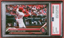 2023 TOPPS NOW JORDAN WALKER # 54 PSA 10. SLUGS FIRST CAREER HOME-RUN!