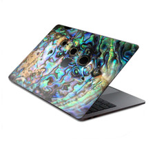 Skins Wrap for MacBook Pro 15 inch Retina Touch Abalone Swirl Shell Design Blue