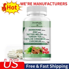 BERBERINE Capsules 1000mg X 120 Capsules | Blood sugar Cardiovascular Support