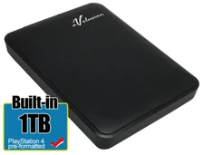 Avolusion 1TB USB 3.0 (PS4 Pre-Formatted) External PS4 Hard Drive (Slim & Pro)